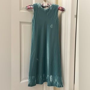 Jade green velvet dress, girl’s size L